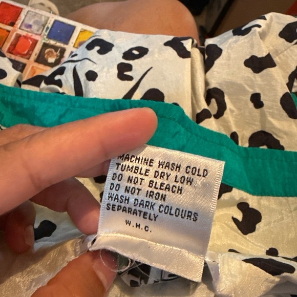 Vtg Casual Isle  Animal Print Jacket with Green Accents size M - Picture 9 of 16